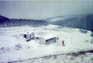 Neue Schule im Bau 1964